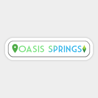 Oasis Springs Location- The Sims 4 Sticker